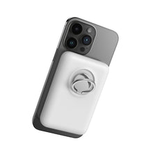 Заредете изображение във визуализатора на галерията – Wireless power bank 10000mAh Joyroom JR-W050 20W MagSafe with ring and stand - white
