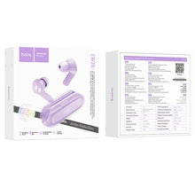 Заредете изображение във визуализатора на галерията – HOCO bluetooth earphones Bright true ENC EW39 purple

