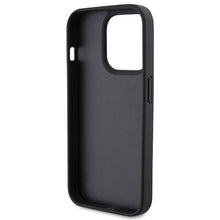 Заредете изображение във визуализатора на галерията – Original Case GUESS - hardcase Leather 4G Diamond Triangle GUHCP15XP4TDPK for Iphone 15 Pro Max Black
