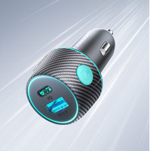 Заредете изображение във визуализатора на галерията – Car charger 60W USB-C USB-A Joyroom JR-CCN01 | black
