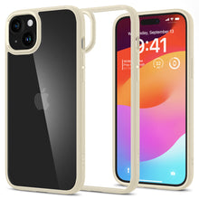 Заредете изображение във визуализатора на галерията – Spigen Crystal Hybrid case for iPhone 15 Plus - beige
