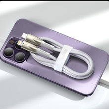 Заредете изображение във визуализатора на галерията – Baseus Glimmer Series fast charging cable USB-A - USB-C 100W 480Mbps 1m black
