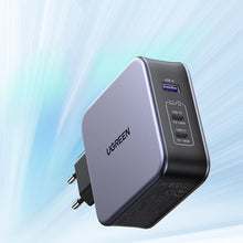 Заредете изображение във визуализатора на галерията – Ugreen fast charger GaN USB / USB C 140W + USB C cable 1.5m (CD289)
