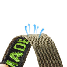 Заредете изображение във визуализатора на галерията – Dux Ducis Strap (Outdoor Version) strap for Apple Watch Ultra, SE, 8, 7, 6, 5, 4, 3, 2, 1 (49, 45, 44, 42 mm) nylon band bracelet black and green
