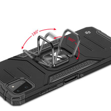 Заредете изображение във визуализатора на галерията – Wozinsky Ring Armor Case Kickstand Tough Rugged Cover for Samsung Galaxy A22 4G blue
