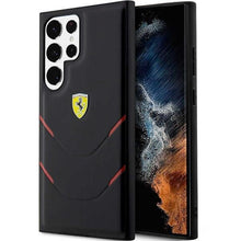 Заредете изображение във визуализатора на галерията – Ferrari FEHCS23LPBAK S23 Ultra S918 black/black hardcase Hot Stamp Lines
