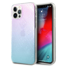 Заредете изображение във визуализатора на галерията – Guess GUHCP12L3D4GGBP iPhone 12 Pro Max 6,7" niebiesko-różowy/blue&amp;pink hardcase 4G 3D Pattern Collection
