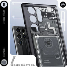 Заредете изображение във визуализатора на галерията – Spigen Ultra Hybrid case for Samsung Galaxy S24 Ultra - dark gray (Zero One pattern)
