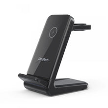 Заредете изображение във визуализатора на галерията – Choetech T608 15W 4in1 induction charging station - black
