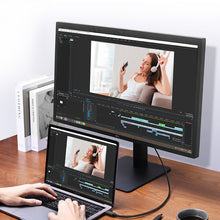 Заредете изображение във визуализатора на галерията – Ugreen cable cable USB C (male) - USB C (male) Thunderbolt 4 100W / 8K 60Hz / 40Gb/s 0.8m black (US501)
