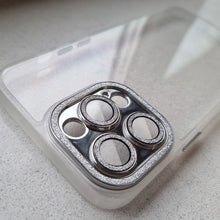 Заредете изображение във визуализатора на галерията – Liquid Glitter Camera Case for Iphone 12 Pro transparent
