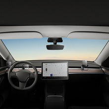 Заредете изображение във визуализатора на галерията – Electric car holder with solar panel for Tesla Model 3 / Y Baseus T-Space - black
