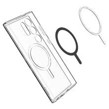 Заредете изображение във визуализатора на галерията – Spigen Ultra Hybrid OneTap Ring Case with MagSafe for Samsung Galaxy S24 Ultra - Transparent and White
