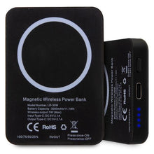Заредете изображение във визуализатора на галерията – Karl Lagerfeld Inductive power bank KLPBMKIOTTGK 5W 3000mAh black/black Ikonik MagSafe
