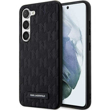 Заредете изображение във визуализатора на галерията – Karl Lagerfeld KLHCS23SSAKLHPK S23 S911 hardcase black/black Saffiano Mono Metal Logo
