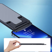 Заредете изображение във визуализатора на галерията – Choetech folding stand for smartphone/tablet gray (H064)
