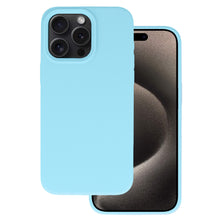 Заредете изображение във визуализатора на галерията – Silicone Lite Case for Iphone 15 Pro light blue
