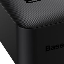Заредете изображение във визуализатора на галерията – Baseus Bipow powerbank with display 30000mAh 15W black (Overseas Edition) + cable USB-A - Micro USB 0.25m black (PPBD050201)
