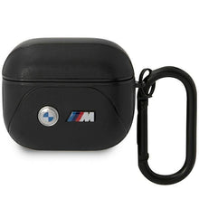 Заредете изображение във визуализатора на галерията – BMW BMA322PVTK AirPods 3 gen cover black/black Leather Curved Line
