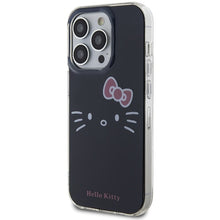 Заредете изображение във визуализатора на галерията – Original Case HELLO KITTY hardcase IML Kitty Face HKHCP15LHKHLK for Iphone 15 Pro black
