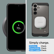 Заредете изображение във визуализатора на галерията – Spigen Tough Armor case for Samsung Galaxy S24 - metallic gray
