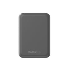 Заредете изображение във визуализатора на галерията – Amazing Thing Power bank Thunder Pro 5000mAh TPM5KGY - Type C - magnetic with induction charger grey
