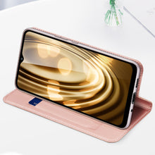 Заредете изображение във визуализатора на галерията – Dux Ducis Skin Pro Case For Xiaomi Redmi 11A / Poco C55 / Redmi 12C Cover Flip Card Wallet Stand Gold
