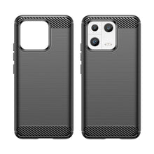 Заредете изображение във визуализатора на галерията – Carbon Case case for Xiaomi 13 flexible silicone carbon cover black
