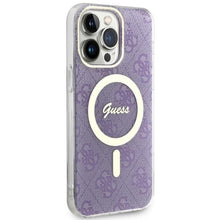 Заредете изображение във визуализатора на галерията – Guess GUHMP14XH4STU iPhone 14 Pro Max 6.7" purple/purple hardcase 4G MagSafe

