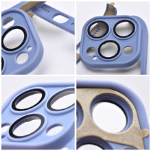 Заредете изображение във визуализатора на галерията – MINI BUMPERS with camera island protection Case for IPHONE 15 PLUS blue
