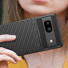 Заредете изображение във визуализатора на галерията – Thunder Case case for Google Pixel 7a silicone armor case black
