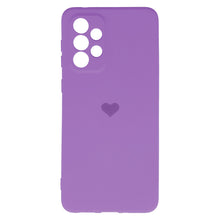 Заредете изображение във визуализатора на галерията – Vennus Silicone Heart Case for Samsung Galaxy A33 5G design 1 purple
