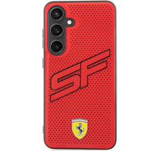 Заредете изображение във визуализатора на галерията – Original FERRARI hardcase Big SF Perforated FEHCS24SPINR for Samsung Galaxy  S24 Red
