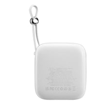 Заредете изображение във визуализатора на галерията – Joyroom power bank 10000mAh Jelly Series 22.5W with built-in USB C cable white (JR-L002)
