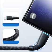 Заредете изображение във визуализатора на галерията – Joyroom Starry series SA32-AC6 100W USB-A / USB-C cable 1m - black
