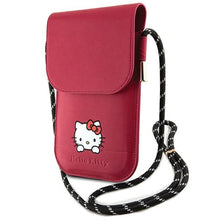 Заредете изображение във визуализатора на галерията – Original HELLO KITTY Handbag Leather Daydreaming Cord HKOWBSKCDKP pink
