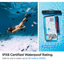 Заредете изображение във визуализатора на галерията – Spigen a601 universal waterproof case transparent - TopMag
