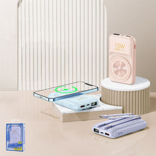Заредете изображение във визуализатора на галерията – Remax Lefon Series Powerbank with inductive charging 10000mAh 22.5W blue (RPP-281-blue)
