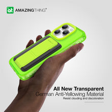 Заредете изображение във визуализатора на галерията – Amazing Thing Titan Pro Neon Mag Wallet Case IP156.7PTWGN for Iphone 15 Pro Max green with stand
