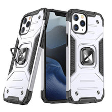 Заредете изображение във визуализатора на галерията – Wozinsky Ring Armor Case Kickstand Tough Rugged Cover for iPhone 13 Pro silver
