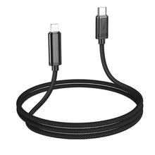 Заредете изображение във визуализатора на галерията – HOCO cable Type C to Iphone Lightning 8-pin Power Delivery 27W U127 1,2m black
