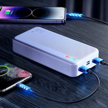 Заредете изображение във визуализатора на галерията – Joyroom powerbank 30000mAh Dazzling Series 12W white (JR-T018)
