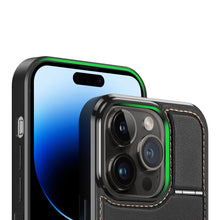 Заредете изображение във визуализатора на галерията – 3 in 1 Case for iPhone 14 Pro with MagSafe Wallet RFID Blocking Stand Dux Ducis Rafi Mag - Black
