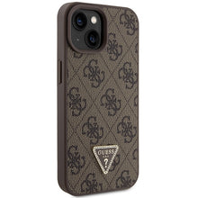 Заредете изображение във визуализатора на галерията – Original Case GUESS hardcase Crossbody 4G Metal Logo GUHCP15SP4TDSCPW for Iphone 15 brown
