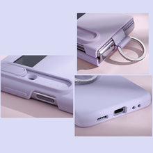 Заредете изображение във визуализатора на галерията – Nillkin CamShield Silky Silicone Case Case For Samsung Galaxy Z Flip 4 Silicone Cover With Camera Protector Peach
