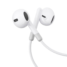 Заредете изображение във визуализатора на галерията – In-ear wired mini jack headphones with remote control Joyroom JR-EW01 - white
