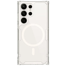 Заредете изображение във визуализатора на галерията – Nillkin Nature Pro Magnetic Case for Samsung Galaxy S23 Ultra with MagSafe armored cover white
