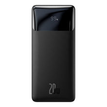 Заредете изображение във визуализатора на галерията – Baseus Bipow Fast Charging Power Bank 20000mAh 20W Black (Overseas Edition) + USB-A - Micro USB 0.25m Black Cable (PPBD050501)
