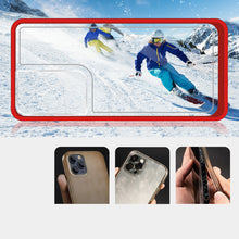 Заредете изображение във визуализатора на галерията – Clear 3in1 case for Samsung Galaxy S23 Ultra silicone cover with frame red
