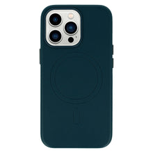 Заредете изображение във визуализатора на галерията – MagSafe Leather Case Iphone 14 Pro Navy
